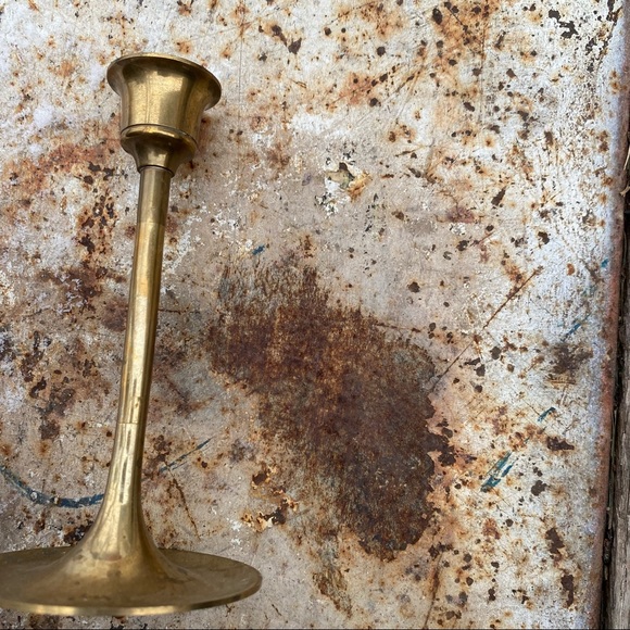Vintage Brass Candle Stick Holder